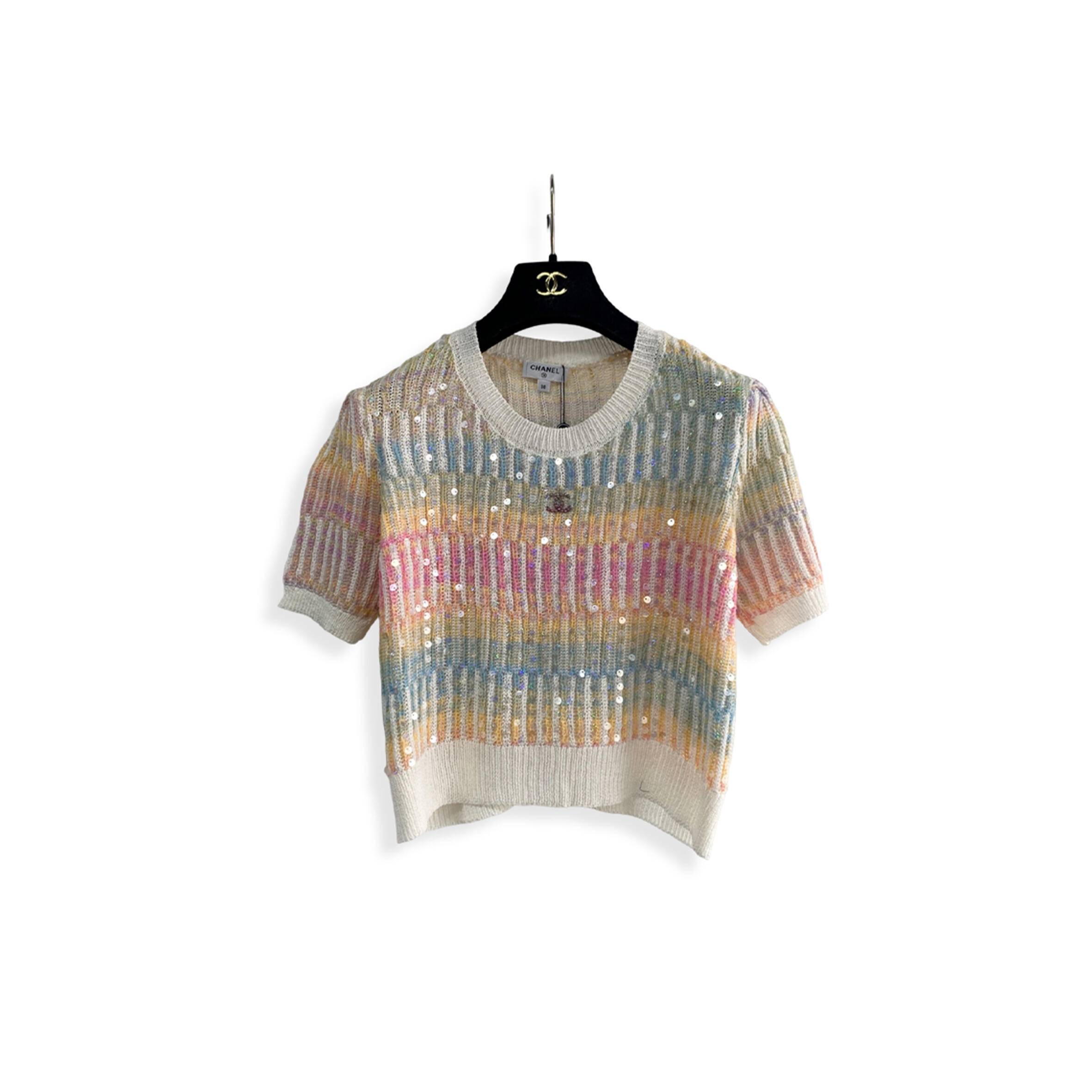 CHANEL KNITTED SHORT SLEEVES 